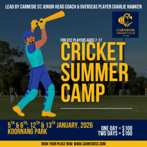 Carnegie CC Junior Cricket Camp 2026